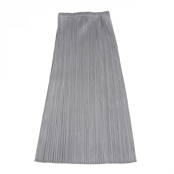 プリーツプリーズPLEATS PLEASE プリーツAラインスカート グレー2 K-131617_008
