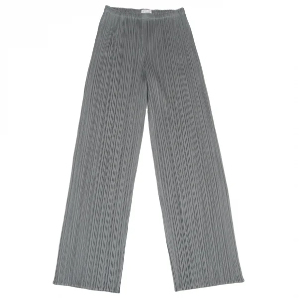 PLEATS PLEASE Straight Pants Grey 2 K-131618_001