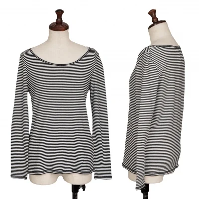 sunaokuwahara Cotton Poly Stripe T Shirt 