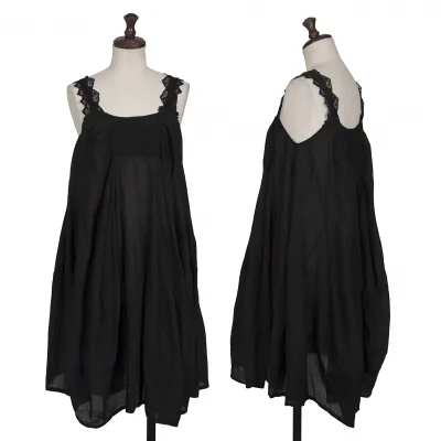 sunaokuwahara Lace Switching Dyed Sleeveless Tunic