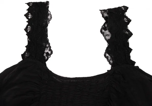 sunaokuwahara Lace Switching Dyed Sleeveless Tunic K-131682_004