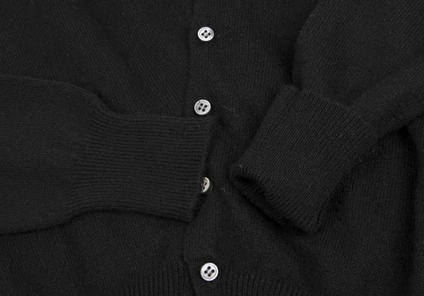 スナオクワハラsunao kuwahara カシミヤボタンデザインニットカーディガン 黒M K-131688_006