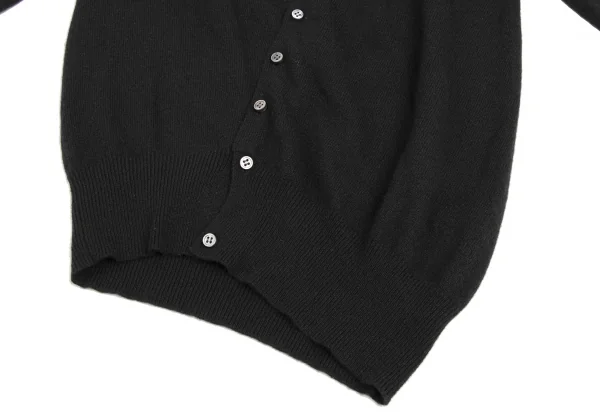 スナオクワハラsunao kuwahara カシミヤボタンデザインニットカーディガン 黒M K-131688_007
