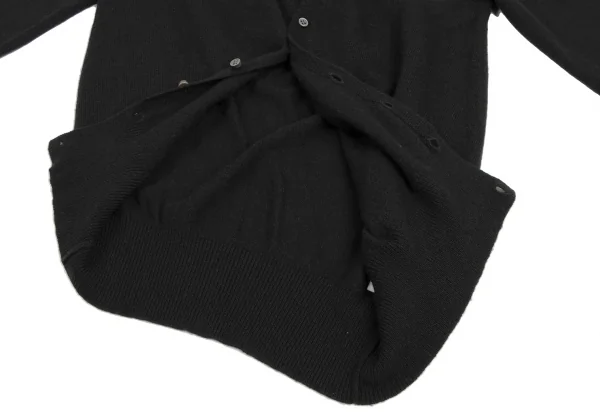 スナオクワハラsunao kuwahara カシミヤボタンデザインニットカーディガン 黒M K-131688_008
