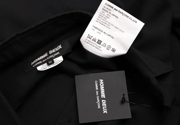 COMME des GARCONS HOMME DEUX Double Pocket Wool Shirt K-131707_012