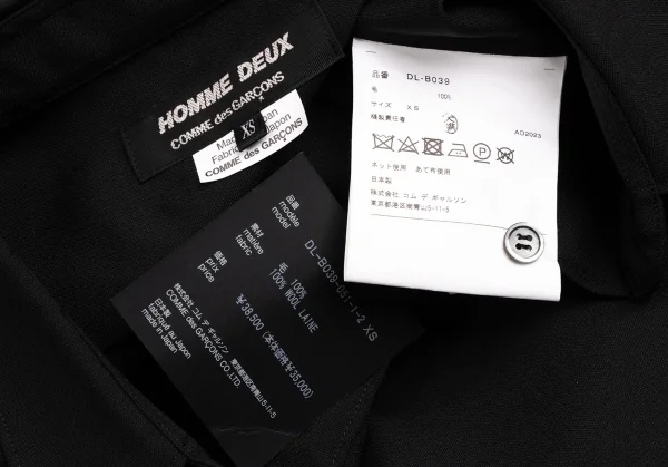 COMME des GARCONS HOMME DEUX Double Pocket Wool Shirt K-131707_013