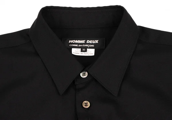 COMME des GARCONS HOMME DEUX Double Pocket Wool Shirt K-131707_003