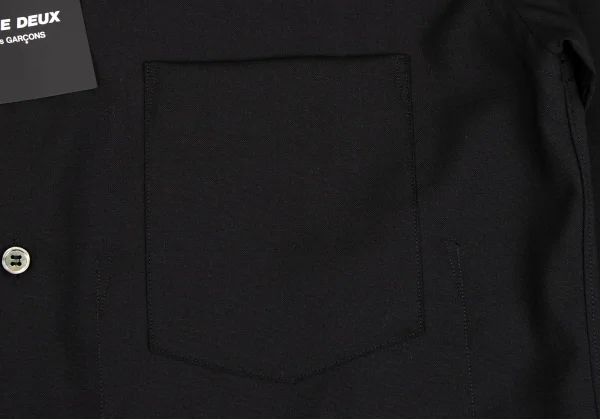 COMME des GARCONS HOMME DEUX Double Pocket Wool Shirt K-131707_005