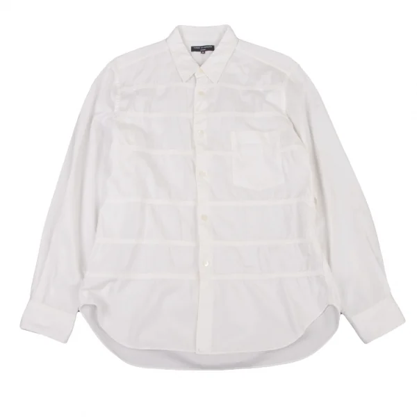 COMME des GARCONS HOMME Cotton Front Switching Shirt White M K-131712_001