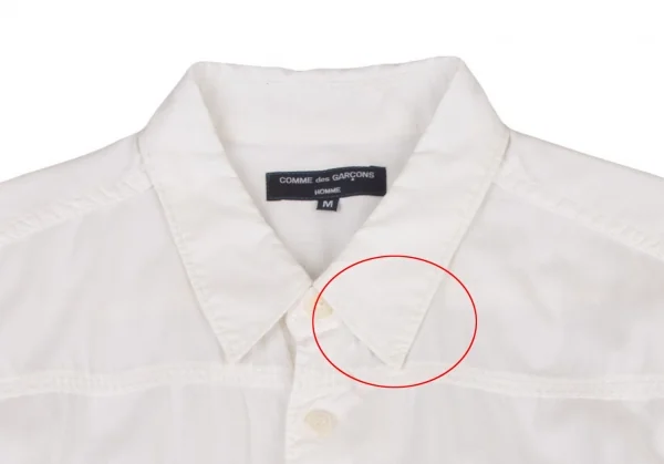 COMME des GARCONS HOMME Cotton Front Switching Shirt K-131712_003