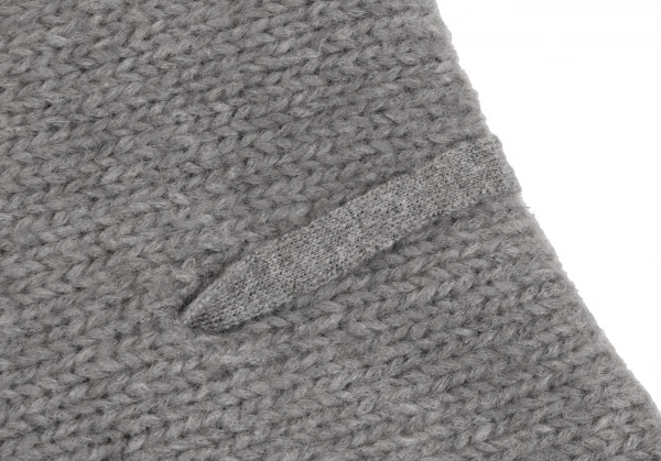 sunaokuwahara Mohair Blend Knit Cape K-131719_011