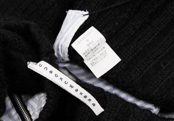 sunaokuwahara Mohair Blend Driver's Knit Sweater K-131720_013