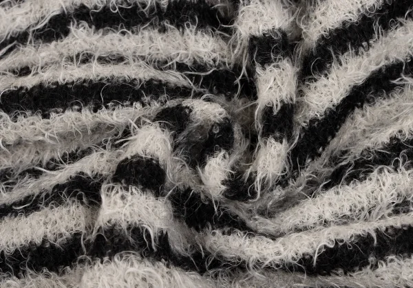 sunaokuwahara Mohair Blend Stripe Cape Cardigan K-131724_012