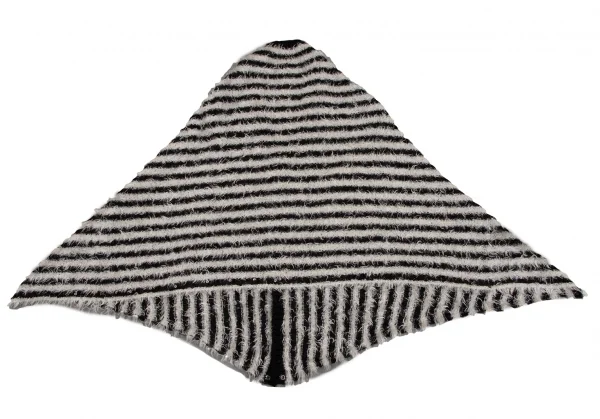 sunaokuwahara Mohair Blend Stripe Cape Cardigan K-131724_009