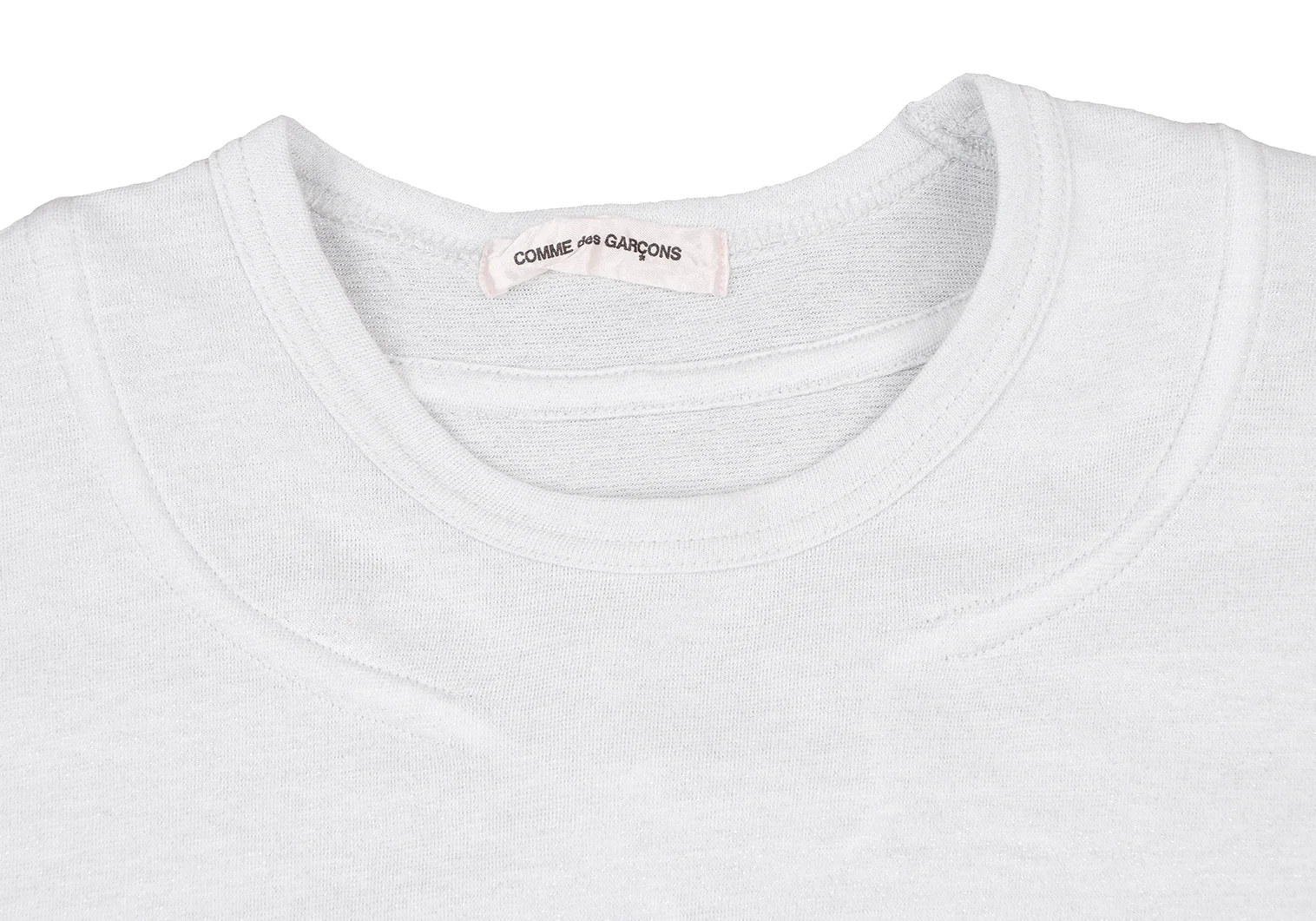 コムデギャルソンCCOMME des GARCONS ナイロンポリグリッターTシャツ 白S位 【レディース】 コムデギャルソンCOMME des GARCONS ナイロンポリグリッターT