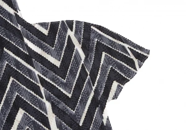 ISSEY MIYAKE me House Printed Stretch Pleats T Shirt K-131814_006
