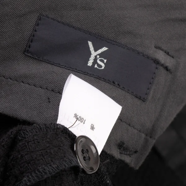 ワイズY’s ワッフルウールセットアップスーツ 黒M位 K-131863_020