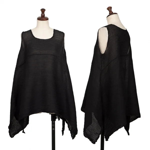 ISSEY MIYAKE me Dyed Pleated Tank Top Black F K-131927_001