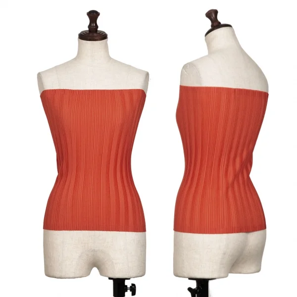 PLEATS PLEASE Pleated Tube Top Red F K-131931_001