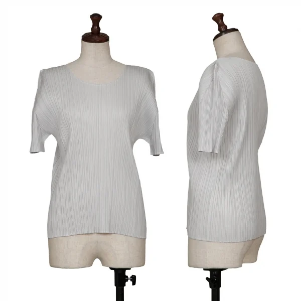 PLEATS PLEASE Short Sleeve T Shirt Grey 3 K-131932_001