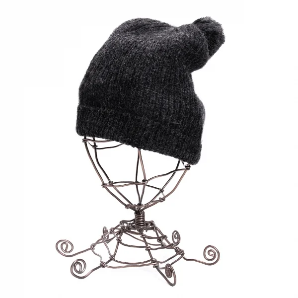 sunaokuwahara Knit Cap Charcoal  K-131979_001