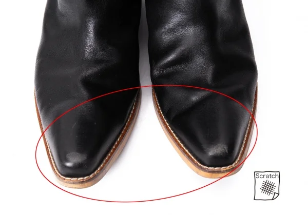 sunaokuwahara Ring Belt Leather Long Boots K-131995_004