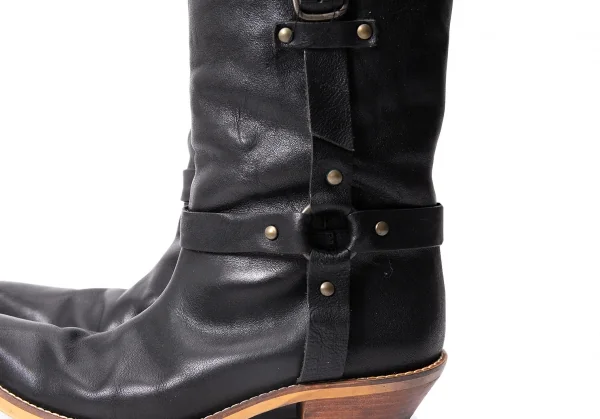sunaokuwahara Ring Belt Leather Long Boots K-131995_005