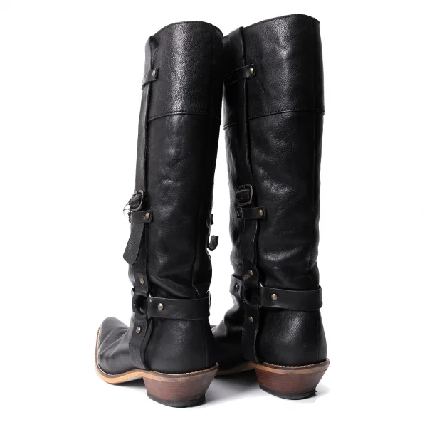 sunaokuwahara Ring Belt Leather Long Boots K-131995_008