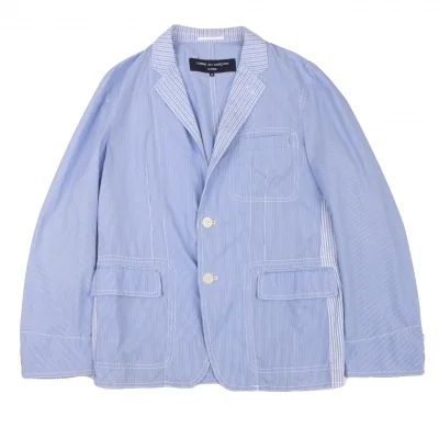 COMME des GARCONS HOMME Cotton Stripe Tape Switching Jacket