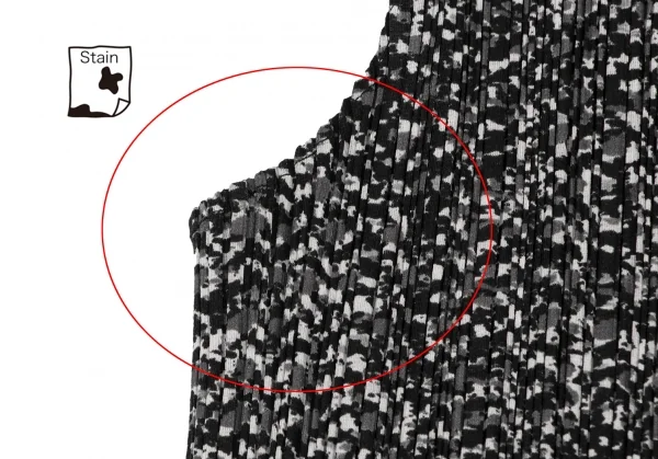 PLEATS PLEASE Mottled Print Sleeveless Dress K-132113_010