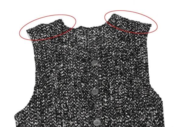 PLEATS PLEASE Mottled Print Sleeveless Dress K-132113_004