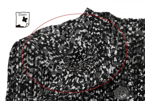 PLEATS PLEASE Mottled Print Sleeveless Dress K-132113_005