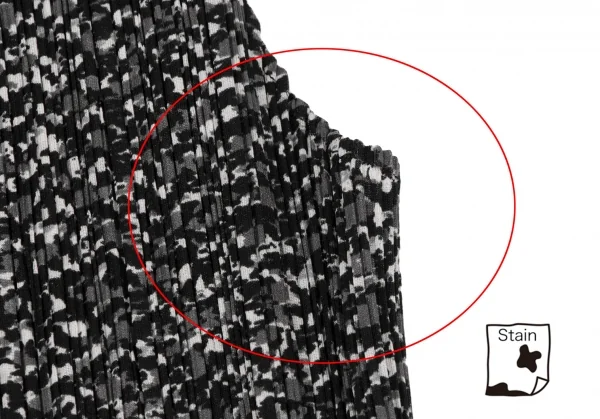 PLEATS PLEASE Mottled Print Sleeveless Dress K-132113_008