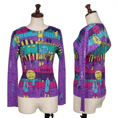 PLEATS PLEASE Marche Printed T Shirt