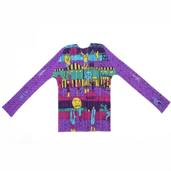 PLEATS PLEASE Marche Printed T Shirt K-132116_002