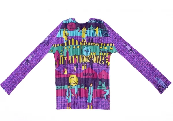 PLEATS PLEASE Marche Printed T Shirt K-132116_008