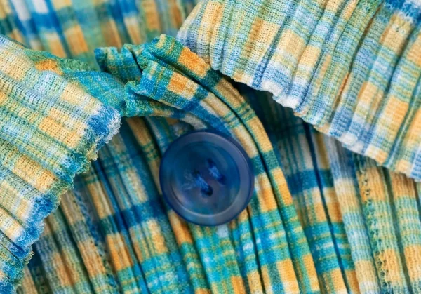 PLEATS PLEASE Check Printed Short Sleeve Shirt K-132128_005