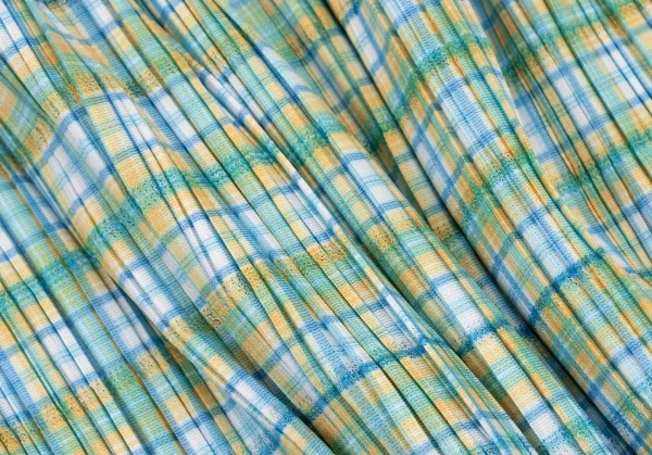 PLEATS PLEASE Check Printed Short Sleeves Shirt & Skirt K-132130_019