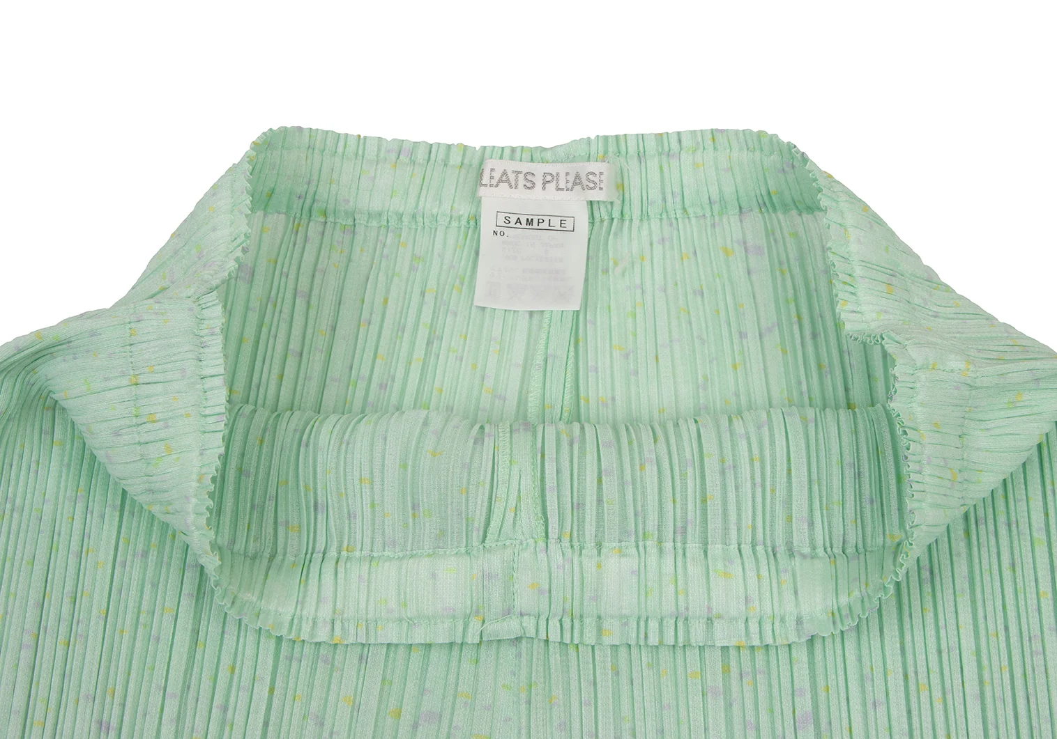 プリーツプリーズPLEATS PLEASE まだらプリントプリーツパンツ S
