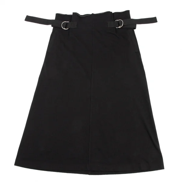 Y's Angola Blended Side Belted Knit Skirt K-132140_002