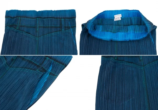 PLEATS PLEASE Denim Print Gradation Sleeveless Shirt & Skirt K-132164_014