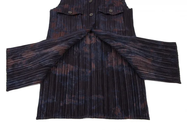 PLEATS PLEASE Pocket Design Sleeveless Shirt & Skirt K-132167_010