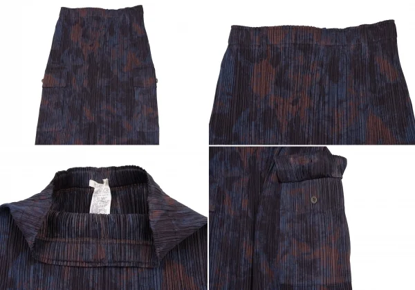 PLEATS PLEASE Pocket Design Sleeveless Shirt & Skirt K-132167_014