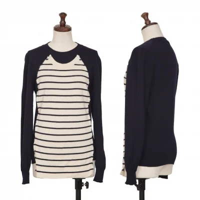 COMME des GARCONS Stripe Paste Design Knit Sweater