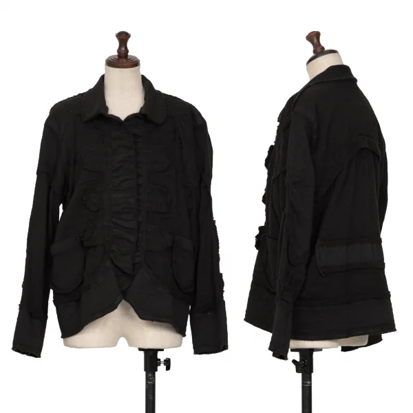 ISSEY MIYAKE Patchwork Jacket Black 2 K-132212_001