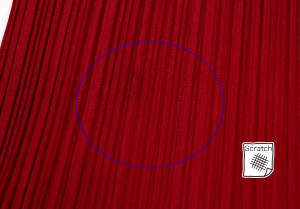 プリーツプリーズPLEATS PLEASE ダブルジッププリーツスカート 赤1 K-132223_007