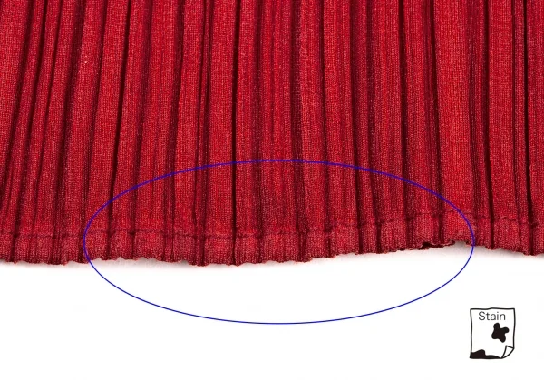 プリーツプリーズPLEATS PLEASE ダブルジッププリーツスカート 赤1 K-132223_008