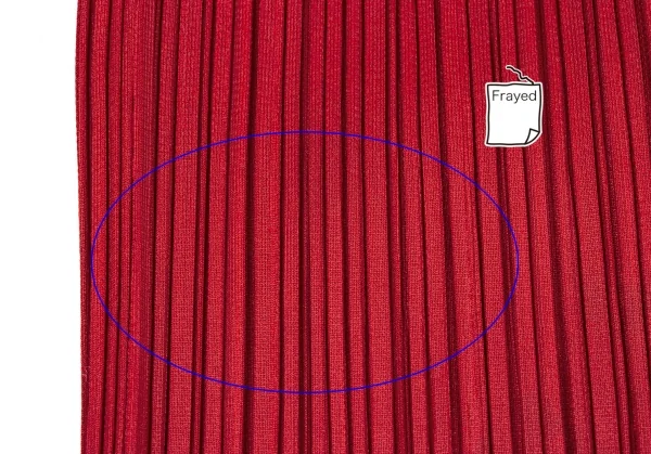 プリーツプリーズPLEATS PLEASE ダブルジッププリーツスカート 赤1 K-132223_012