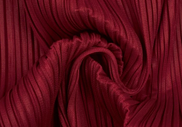 プリーツプリーズPLEATS PLEASE ダブルジッププリーツスカート 赤1 K-132223_017