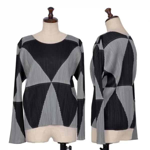 PLEATS PLEASE Geometric Switching T Shirt & Skirt K-132227_002